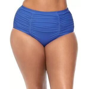 Raisins Curve Trendy Plus Costa Tummy-Control Bottoms, Blue, Size 14W 0397